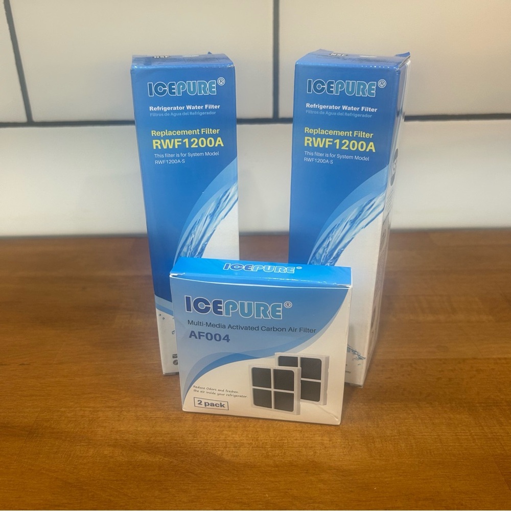 Blue Refrigerator Water Filter Set